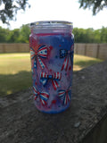 USA Inspired Tie Dye Snow Globe Tumbler — 16 oz Acrylic